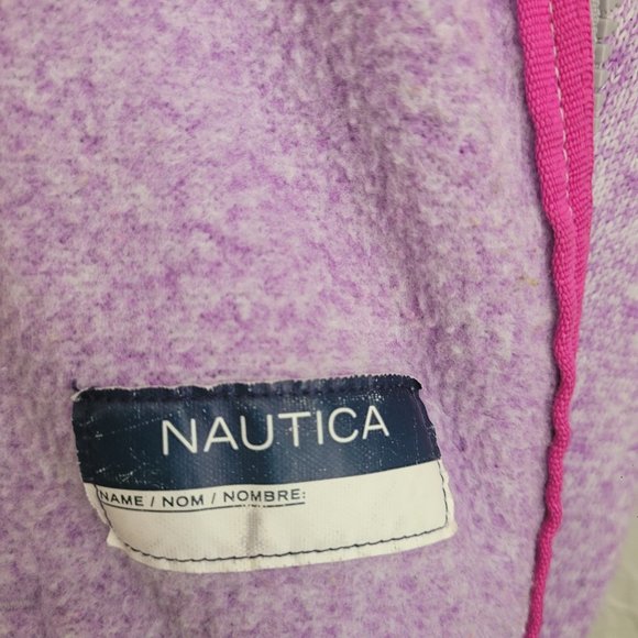 Nautica Girl's Purple Jacket with Pink Trim - Size 6 - Picture 5 of 13